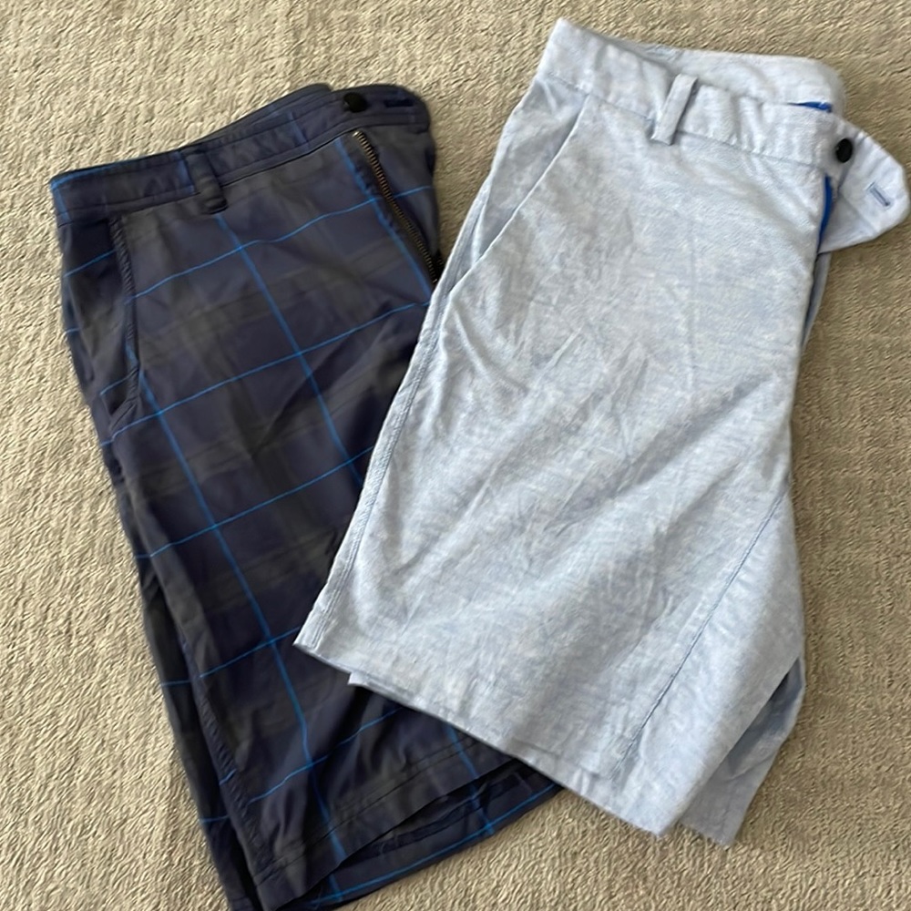 Lululemon Size 34 Men’s Shorts Gently Used  - Blue (2 pairs)